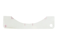 estêncil inofensivo da ferramenta de Microblading da sobrancelha do gel de silicone de 10cm, ferramenta de medição da régua da sobrancelha