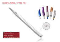 Sobrancelha manual Pen Non Disposable Skin Safe da tatuagem da composição permanente colorida