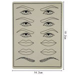 Os bordos 3D de borracha da composição permanente da UGP praticam a tatuagem Mat To Practice Perfect Eyebrow da pele