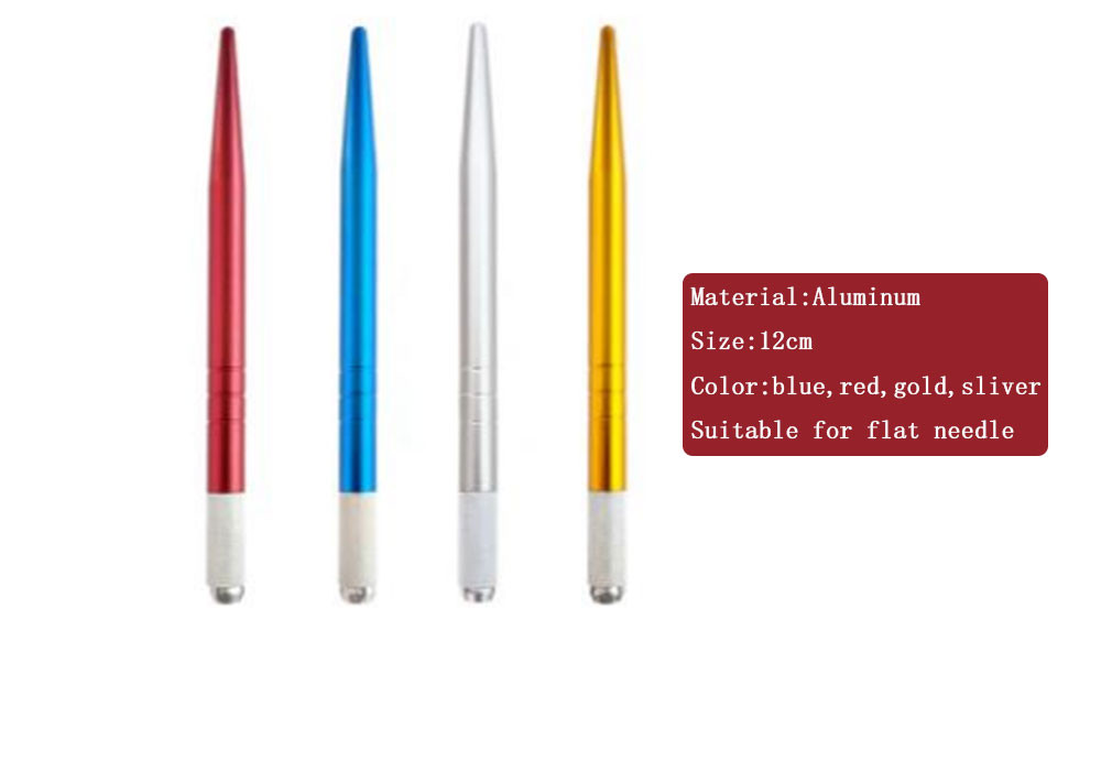 Sobrancelha manual Pen Non Disposable Skin Safe da tatuagem da composição permanente colorida